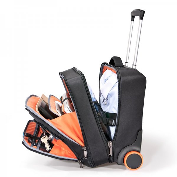 Everki Journey Rulletaske Sort Orange
