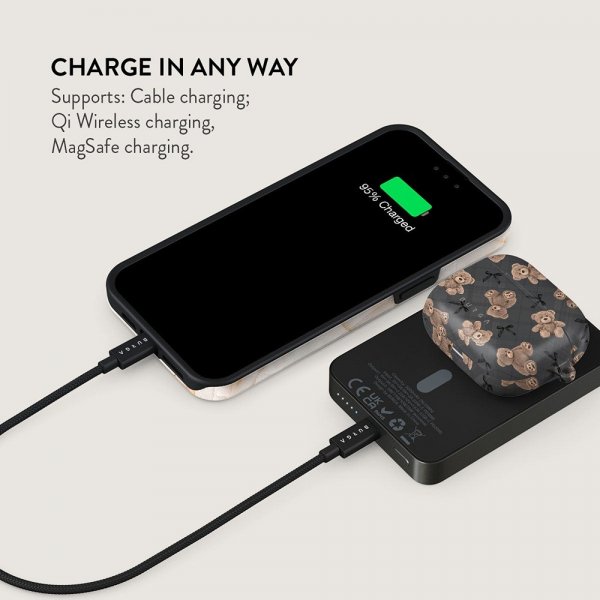 Burga Powerbank MagSafe 5000 mAh BFF Metalgrå