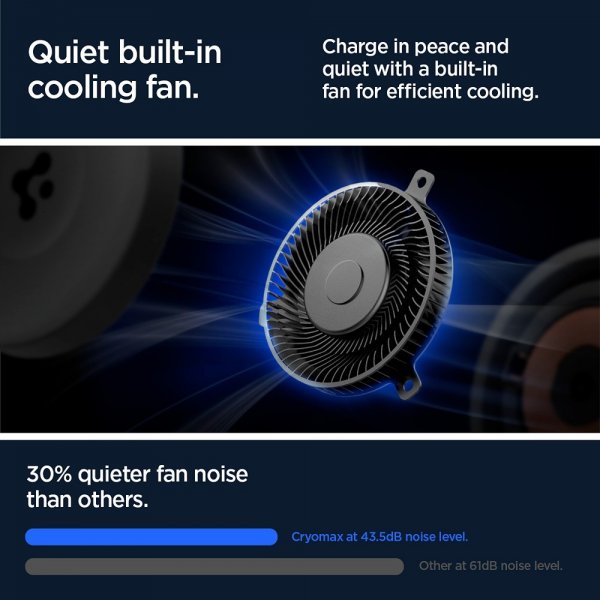 Spigen Bilholder med trådløs opladning OneTap Pro 3 CryoMax MagFit Air Vent Hook