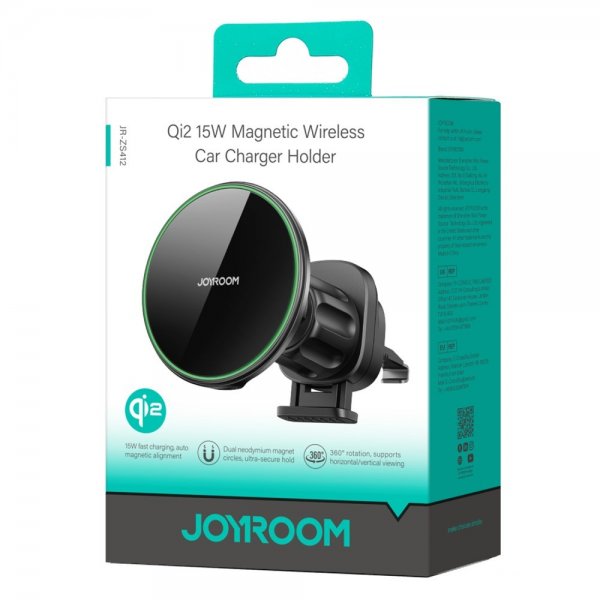 Joyroom Bilholder Qi2 15W Magnetisk Trådløs Bilopladerholder