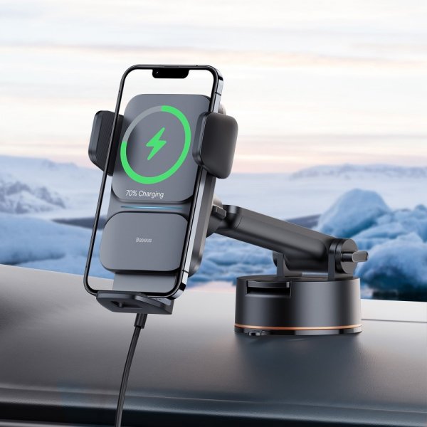 Baseus Bilholder Wisdom Auto Trådløs opladning Suction Cup