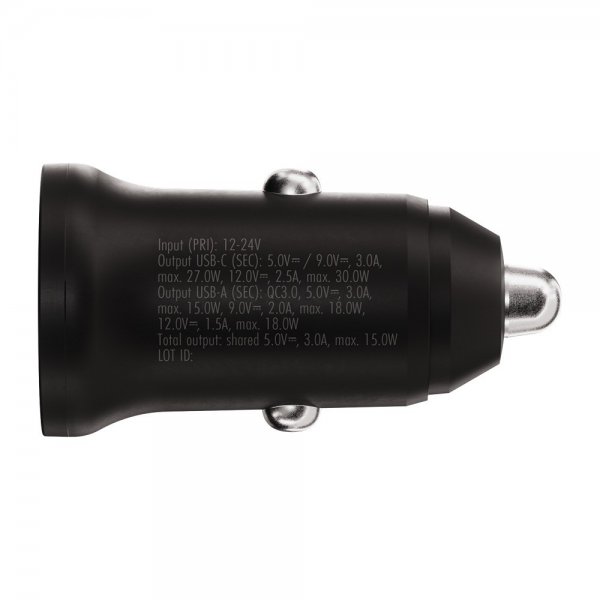 X2O Billader 30W Dual USB-C/USB-A GaN Sort
