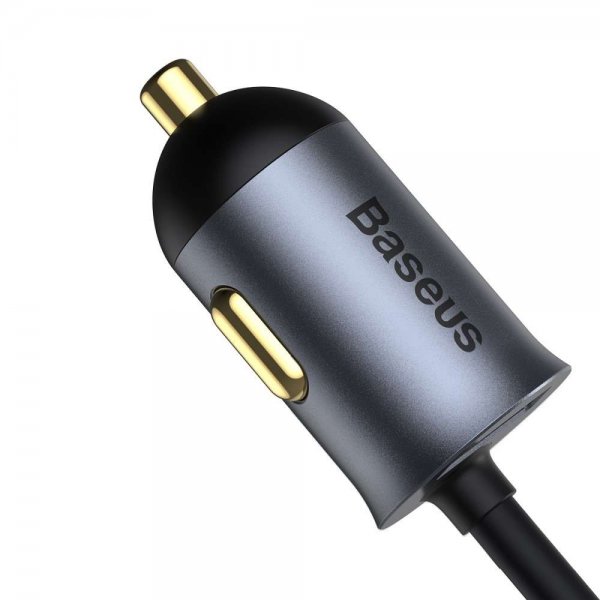 Baseus Biloplader Share Together 120W 3 USB-A & 1 USB-C Sort