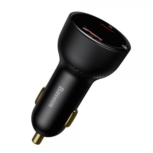 Baseus Biloplader Superme USB-C & USB-A 100W Sort