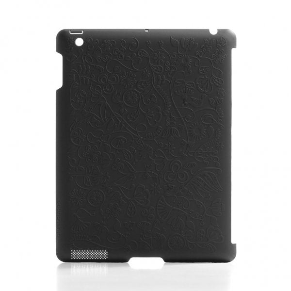 Bluelounge iPad 9.7 (gen 2/3/4) Cover Blomstret Sort