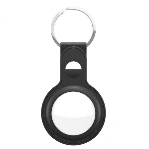 KeyBudz AirTag Holder Læder 2-pak Sort