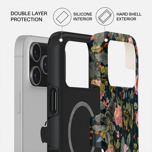 Burga iPhone 17 Pro Cover Tough MagSafe Bloomy Garden