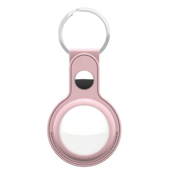 KeyBudz AirTag Holder Læder Rosa