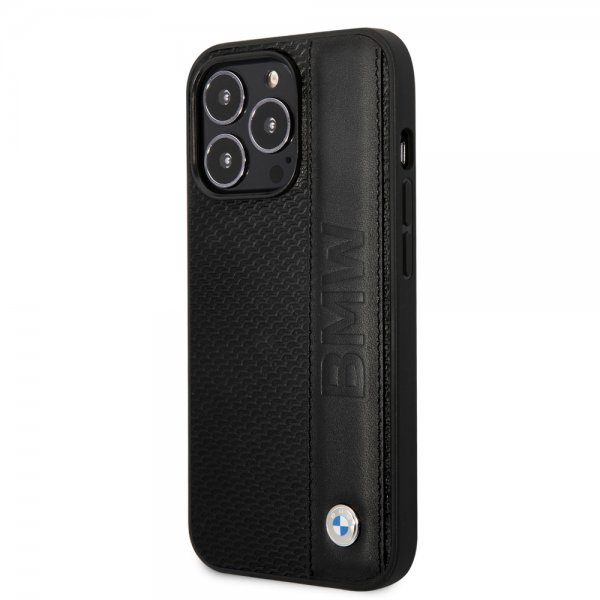 BMW iPhone 14 Pro Max Cover Big Logo Stripe Sort