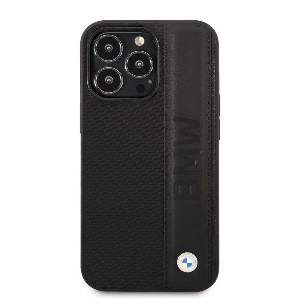 BMW iPhone 14 Pro Max Cover Big Logo Stripe Sort