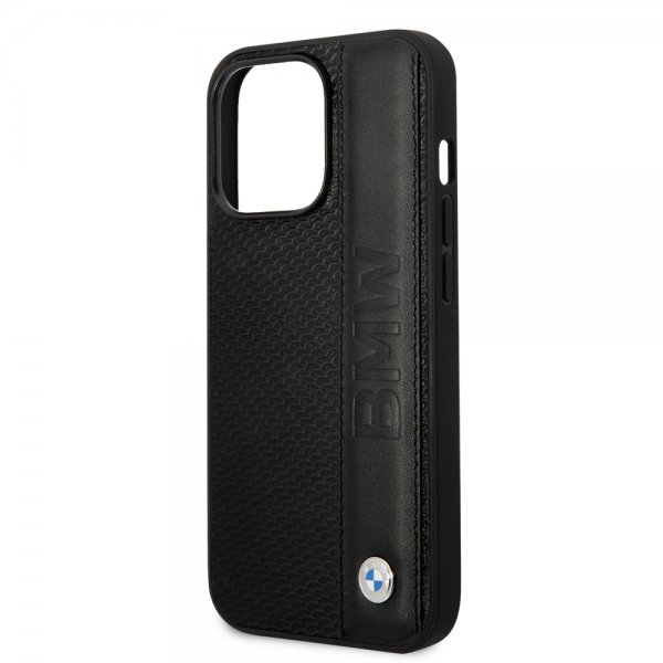 BMW iPhone 14 Pro Max Cover Big Logo Stripe Sort