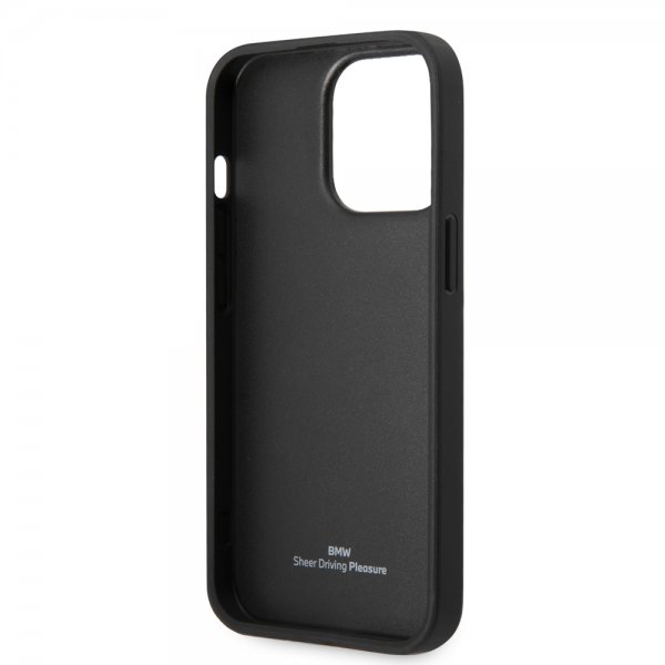 BMW iPhone 14 Pro Max Cover Big Logo Stripe Sort
