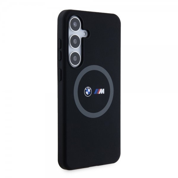 BMW Samsung Galaxy S24 Plus Cover Trykte Logoer MagSafe Sort