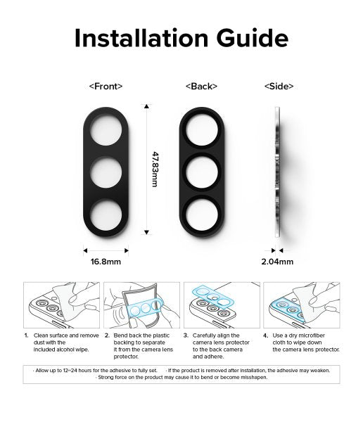 Ringke Samsung Galaxy Z Fold 5 Kamera Beskyttelseglas 2-pak