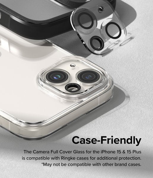 Ringke iPhone 15/iPhone 15 Plus Kamerabeskyttelse Camera Protector Glass 2-pak