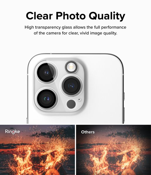 Ringke iPhone 15 Pro Kamerabeskyttelse Kamera Protector Glas 2-pak