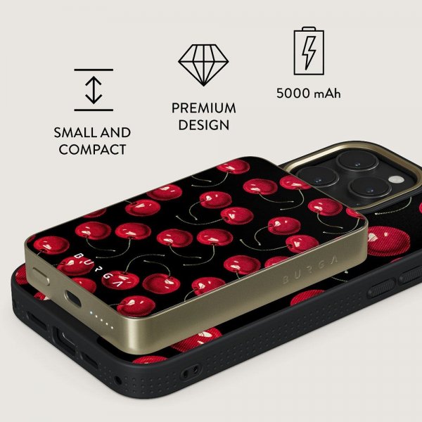 Burga Powerbank MagSafe 5000 mAh Cherrybomb Guld