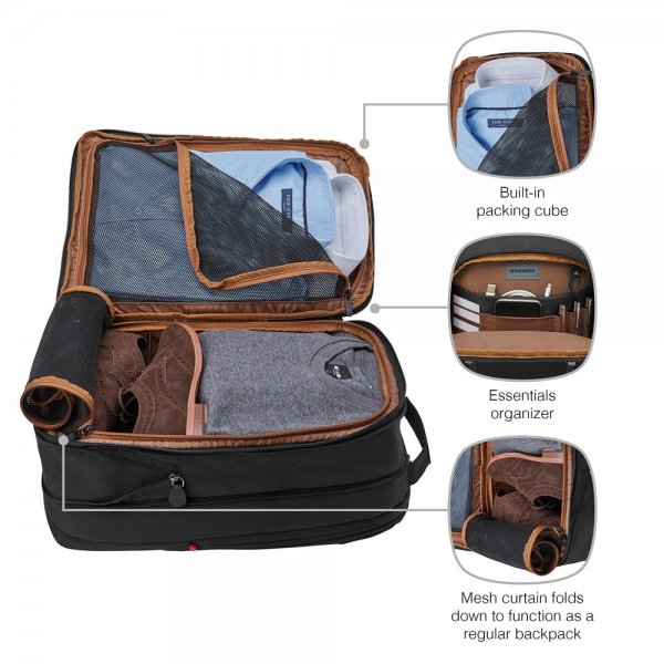 Wenger City Traveler Carry-On 16" Computerrygsæk Sort