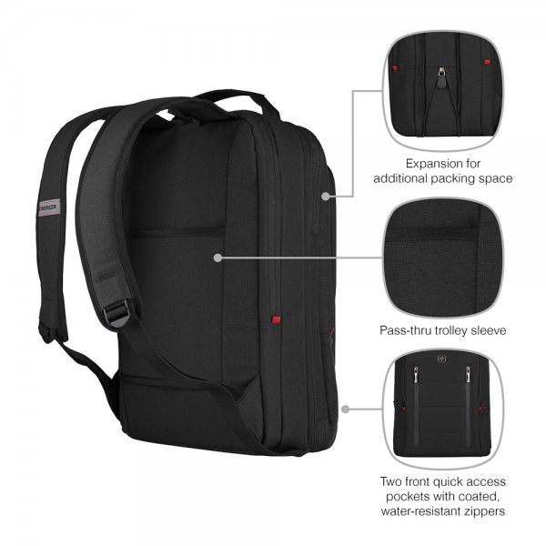 Wenger City Traveler Carry-On 16" Computerrygsæk Sort
