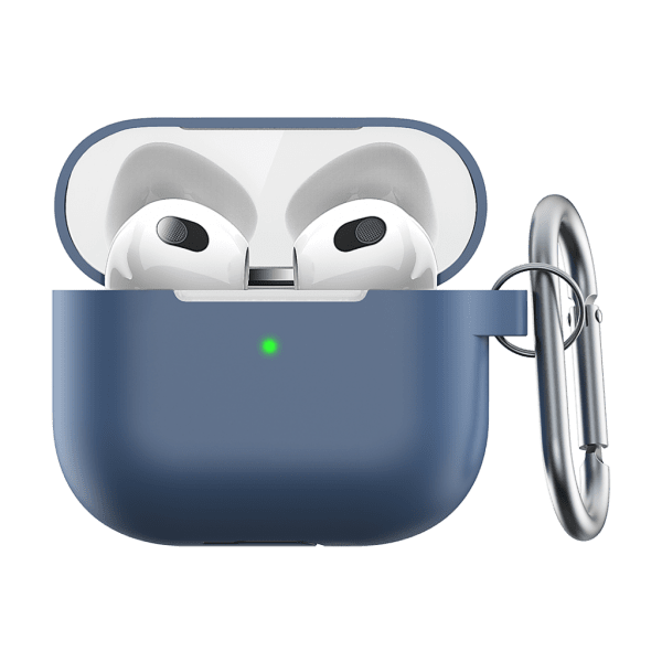 KeyBudz PodSkinz Elevate Series Airpod 3 Cover Silikone Blå