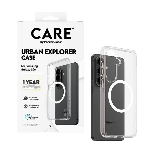 CARE by PanzerGlass Samsung Galaxy S26 Cover Urban Explorer MagSafe Transparent