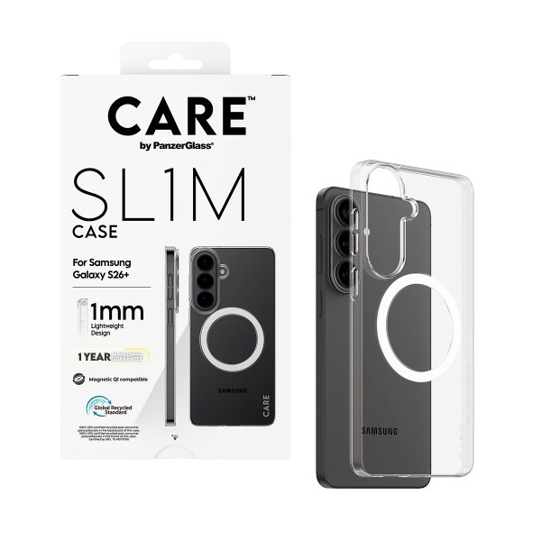 CARE by PanzerGlass Samsung Galaxy S26 Plus Cover SL1M Transparent