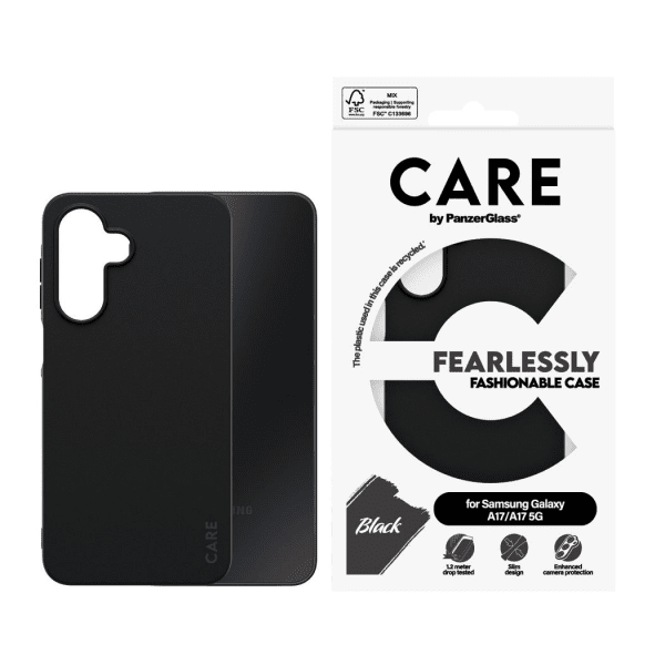 CARE by PanzerGlass Samsung Galaxy A17 Cover Fashionabel Sort