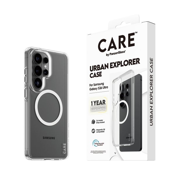 CARE by PanzerGlass Samsung Galaxy S26 Ultra Cover Urban Explorer MagSafe Transparent