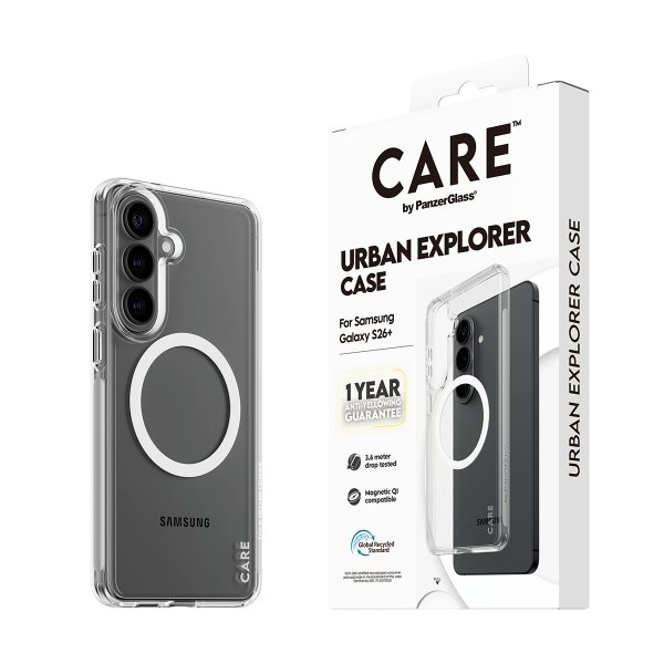 CARE by PanzerGlass Samsung Galaxy S26 Plus Cover Urban Explorer MagSafe Transparent