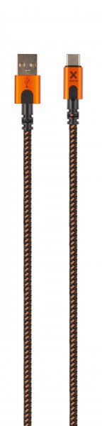 Xtorm Xtreme USB-A til USB-C Kabel 1.5m Sort Orange