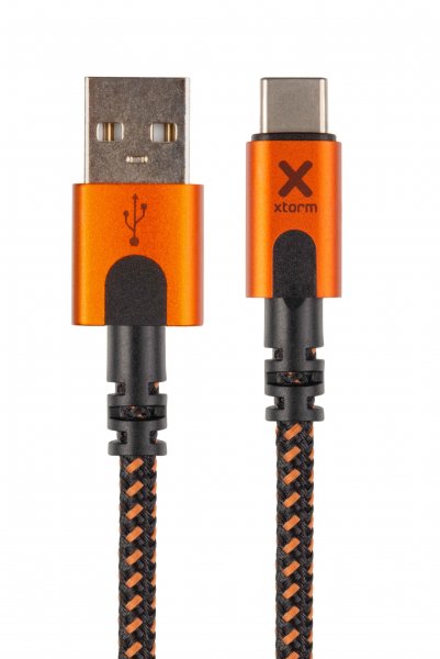 Xtorm Xtreme USB-A til USB-C Kabel 1.5m Sort Orange