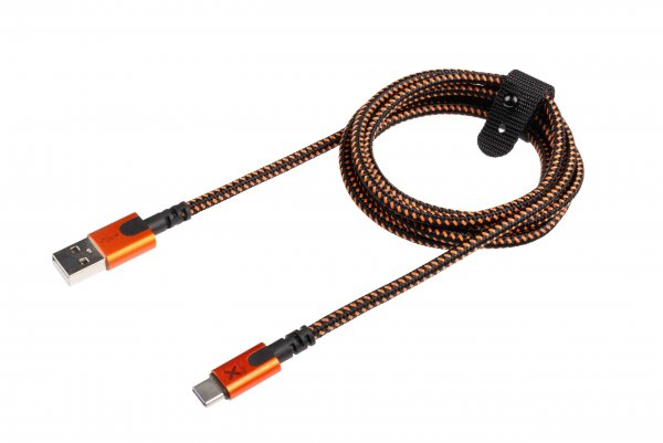Xtorm Xtreme USB-A til USB-C Kabel 1.5m Sort Orange