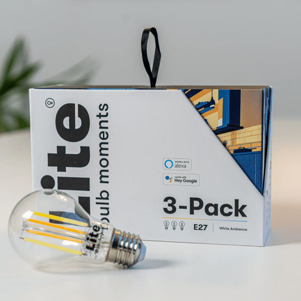 Lite bulb moments White Ambience E27 Filamentpære - 3-pak