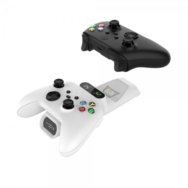 Fast Dobbelt Opladningsdocke til Xbox Series S, X og One Controllere Hvid