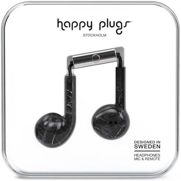 Happy Plugs Earbud Plus Black Marble