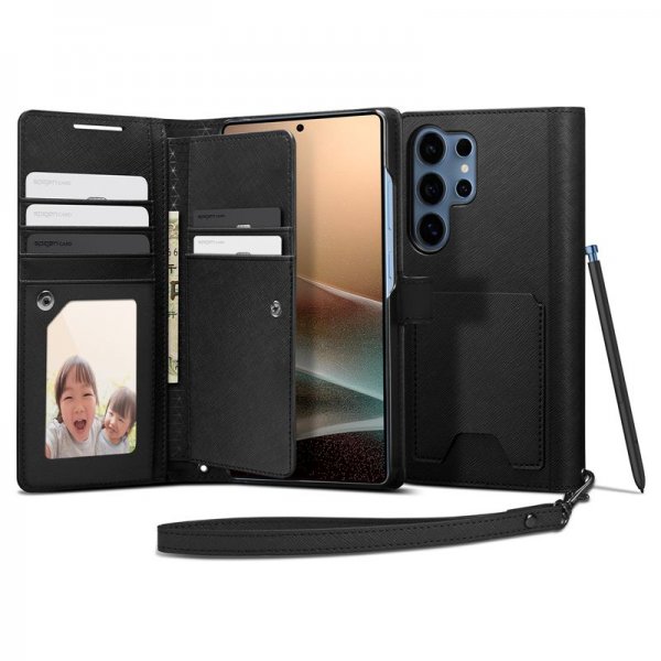 Spigen Samsung Galaxy S25 Ultra Cover Wallet S Sort