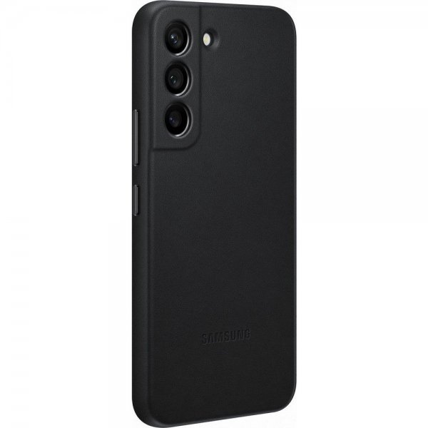 Samsung Original Galaxy S22 Plus Cover Læder Sort
