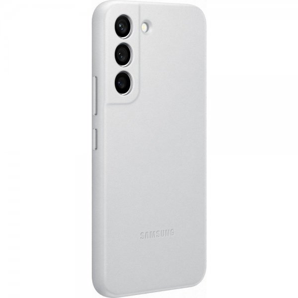 Samsung Original Galaxy S22 Plus Cover Læder Light Grey