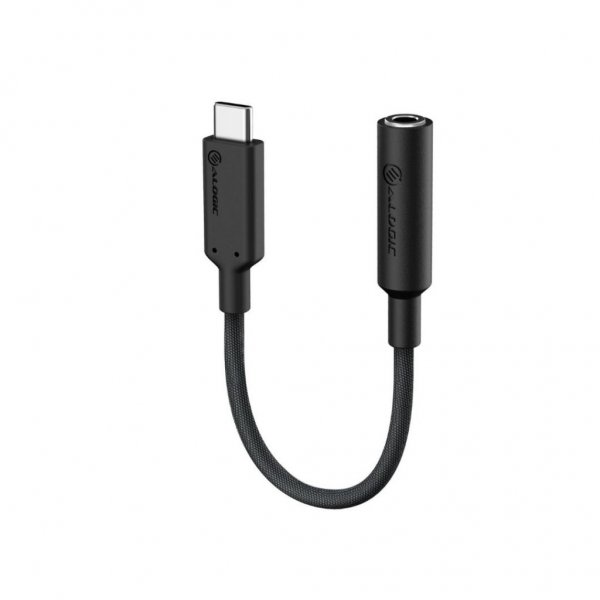 ALOGIC Elements Pro 10 cm USB-C til 3,5 mm lydadapter Sort