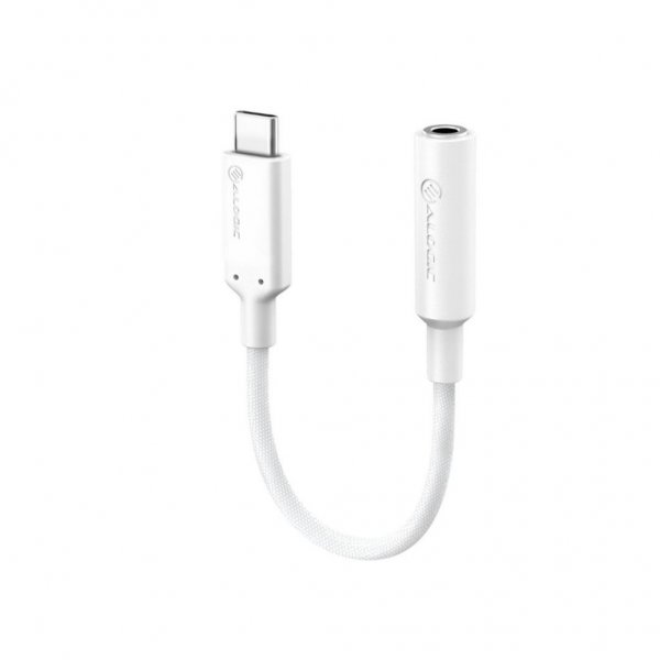 ALOGIC Elements Pro 10cm USB-C til 3.5mm Audio Adapter Hvid