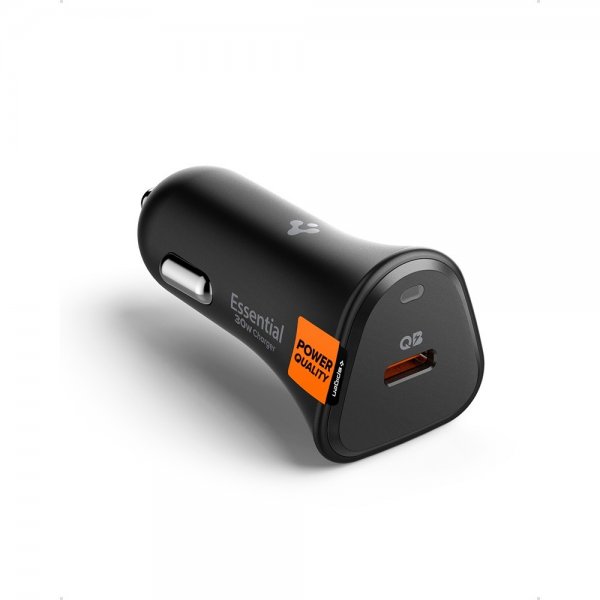 Spigen Essential Billader 30W USB-C Sort