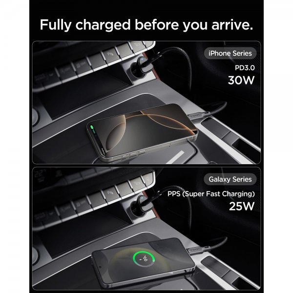 Spigen Essential Billader 30W USB-C Sort