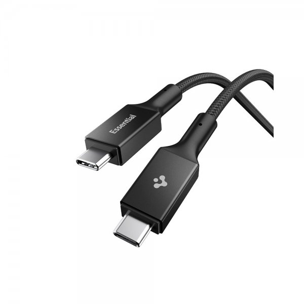 Spigen Essential Kabel Fabric USB-C/USB-C 240W 1.5m Sort