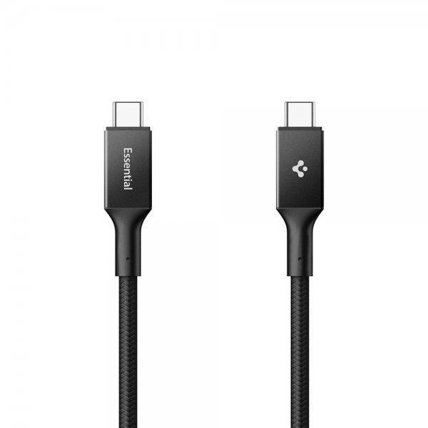 Spigen Essential Kabel USB-C til USB-C 100W 1m Sort