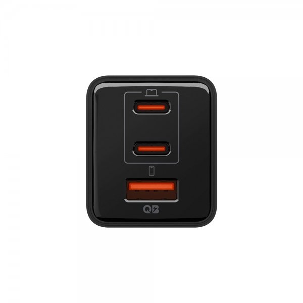 Spigen Essential oplader 47W 2xUSB-C 1xUSB-A Sort
