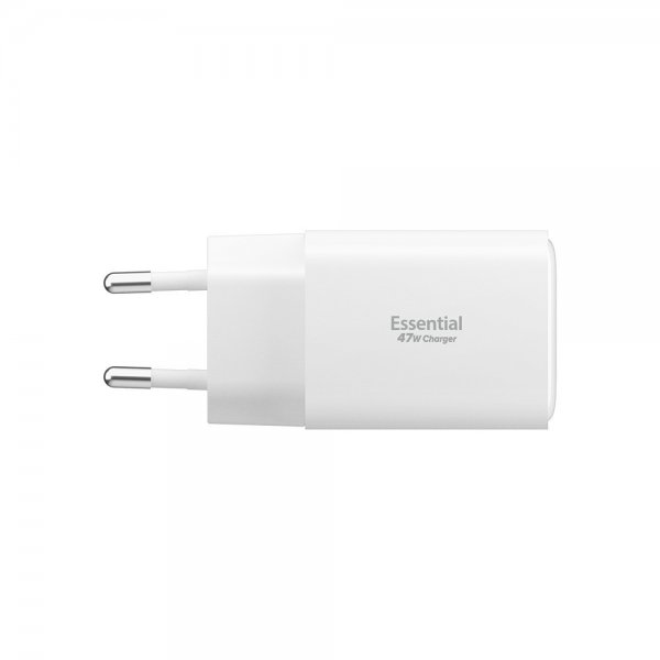 Spigen Essential oplader 47W 2xUSB-C 1xUSB-A Hvid