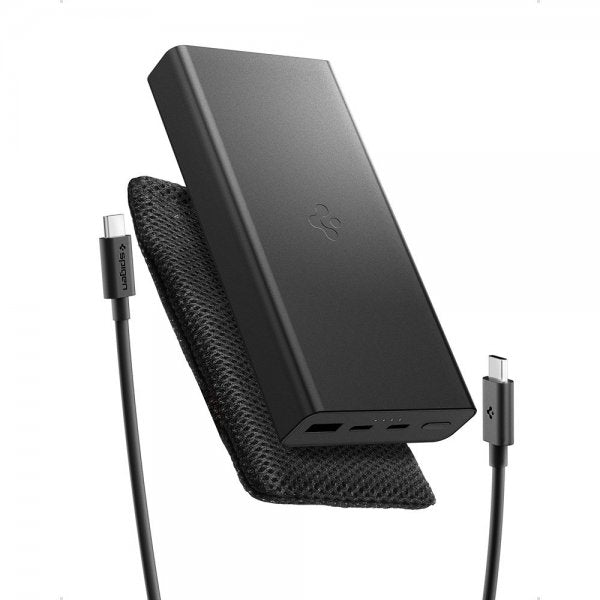 Spigen Essential Powerbank 20.000 mAh 30W Sort
