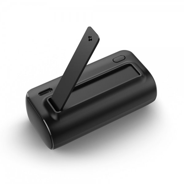 Spigen Essential Powerbank med Stativ 5000 mAh 22.5W Sort