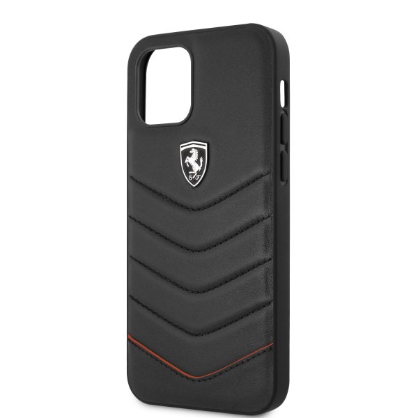 BMW iPhone 12 Pro Max Cover Off Track Quilted Sort