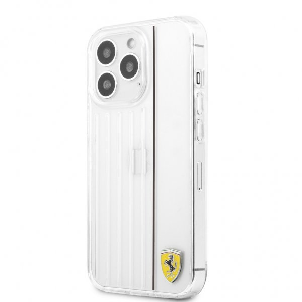Ferrari iPhone 13 Pro Cover 3D Lines Sort Transparent